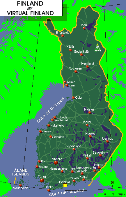 Finnlandkarte